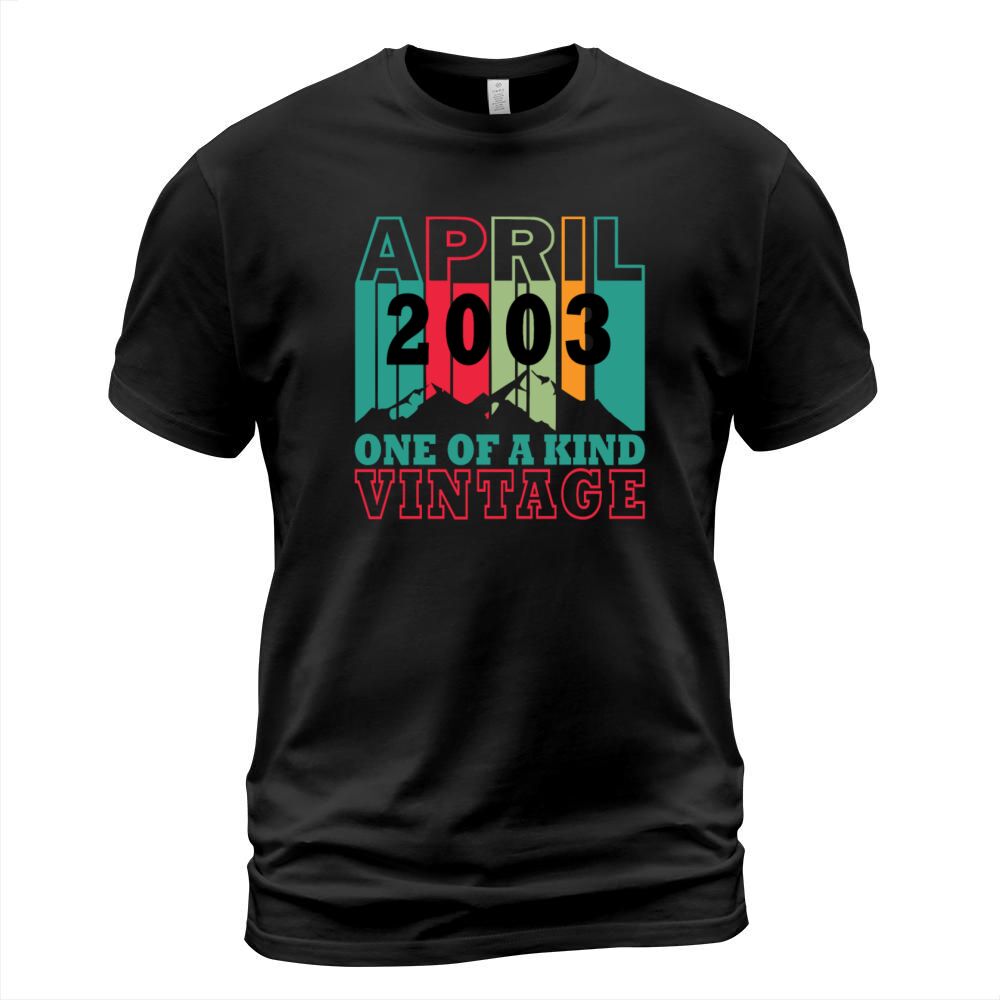 Birth month April 2003 Vintage Retro T-Shirt Unisex
