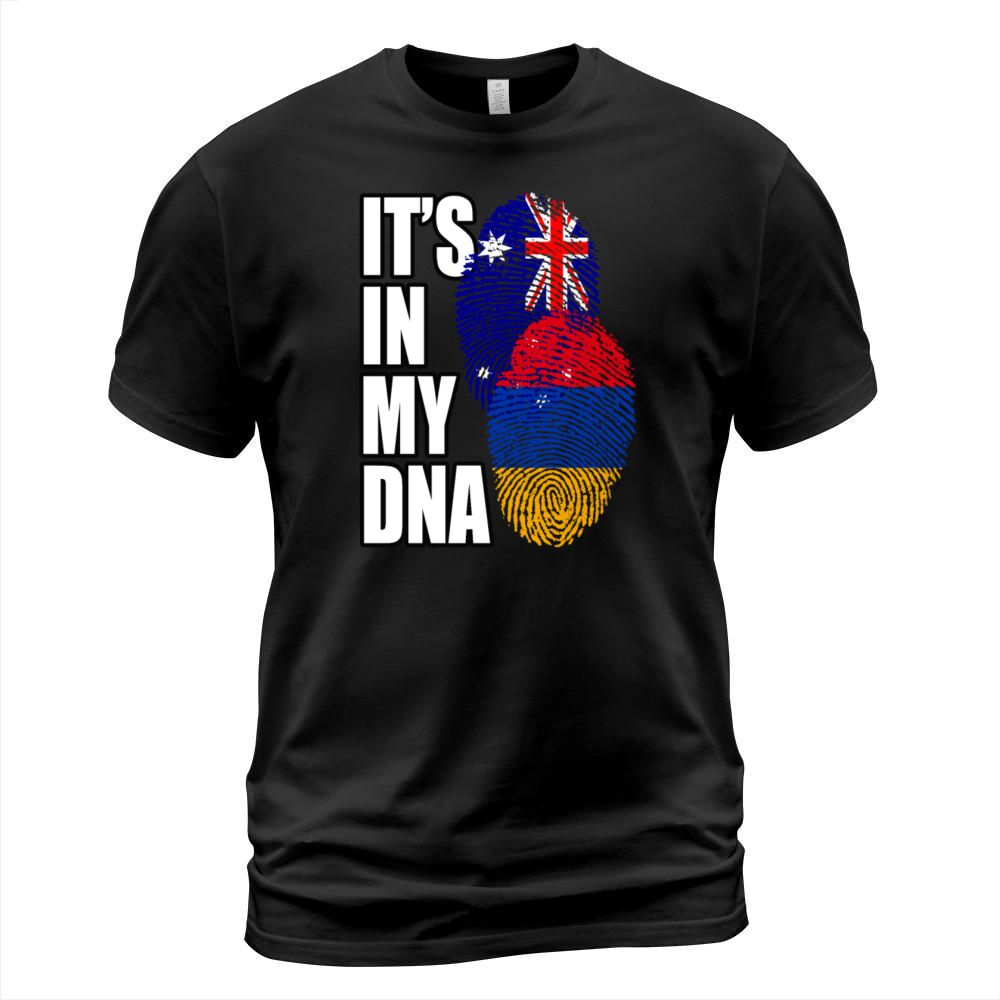 Armenian And Australian Mix Heritage DNA Flag T-Shirt Unisex