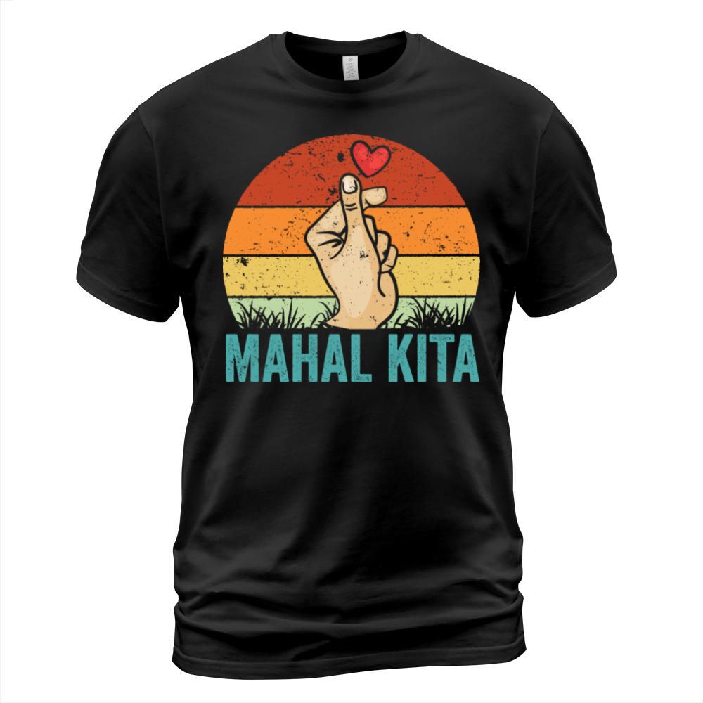 Vintage Mahal Kita Pinoy Finger Heart For Filipino T-Shirt Unisex