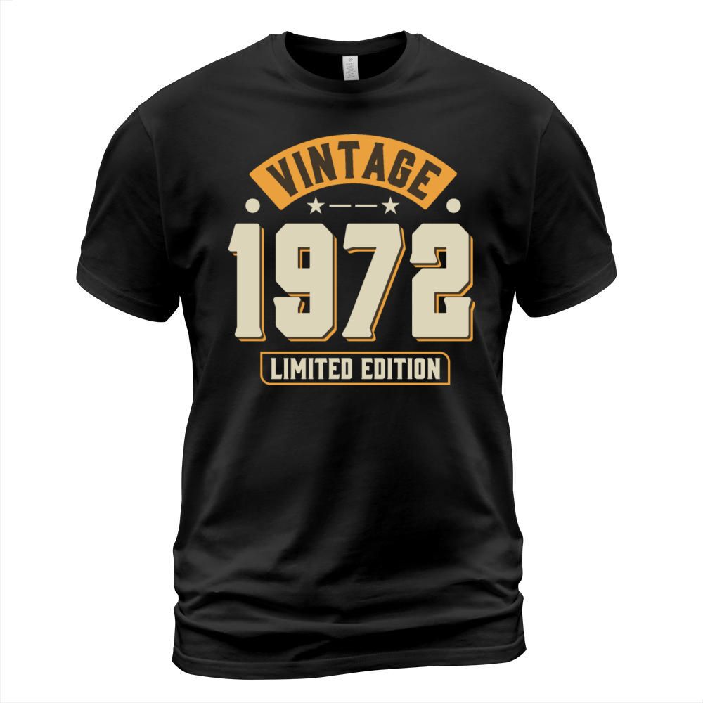 Vintage 1972 50th Birthday Fiftieth Gift T-Shirt Unisex