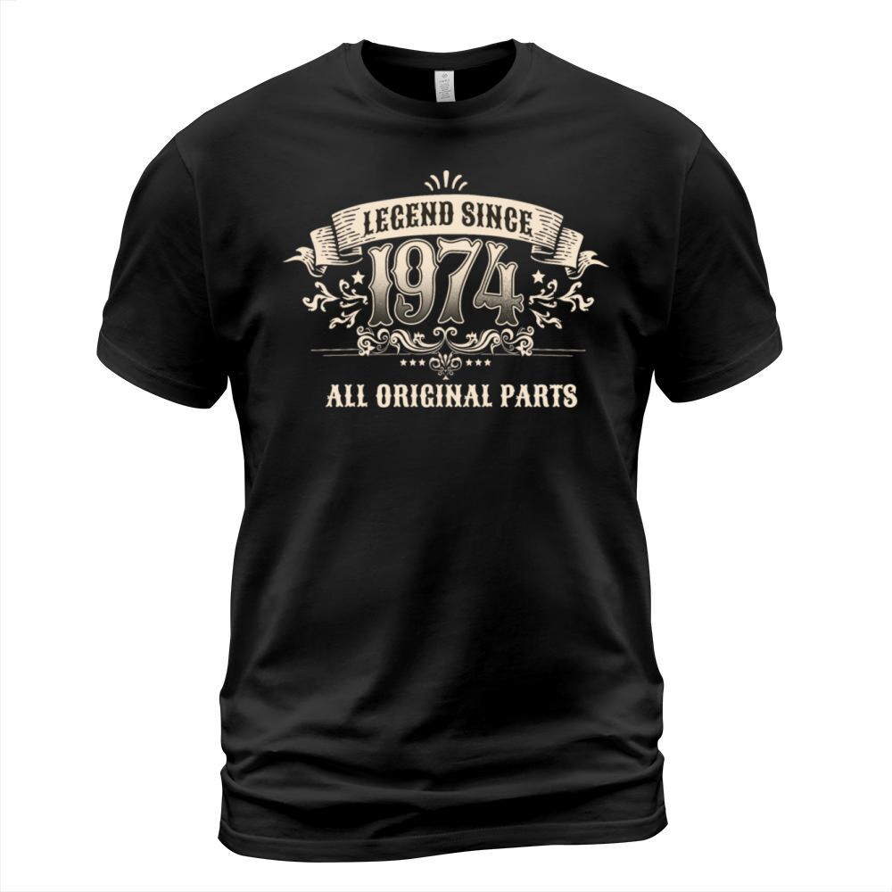 Retro Vintage Birthday Legend Since 1974 T-Shirt Unisex