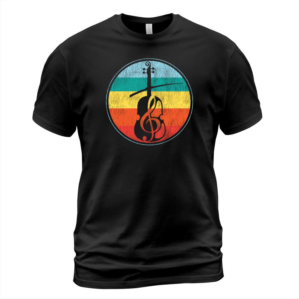 Violin Violinist Retro Vintage T-Shirt Unisex