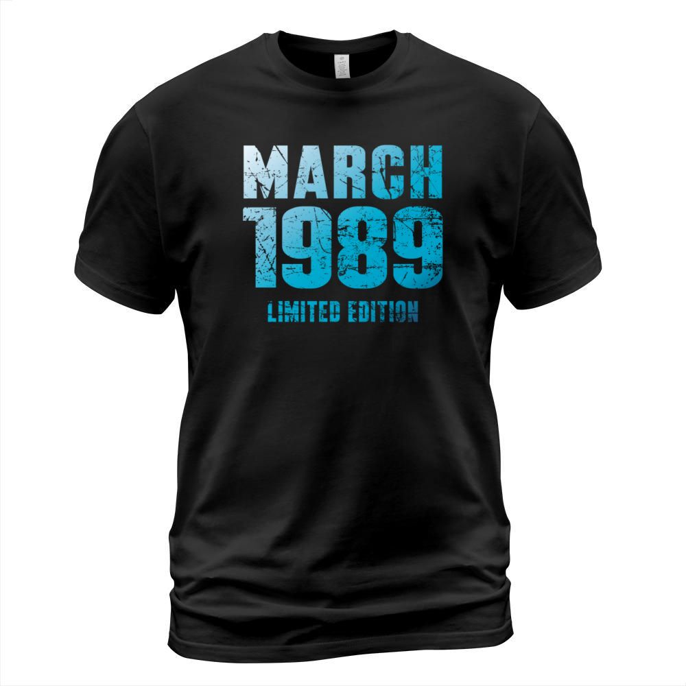 March 1989 Limited Edition Birthday Present T-Shirt Unisex