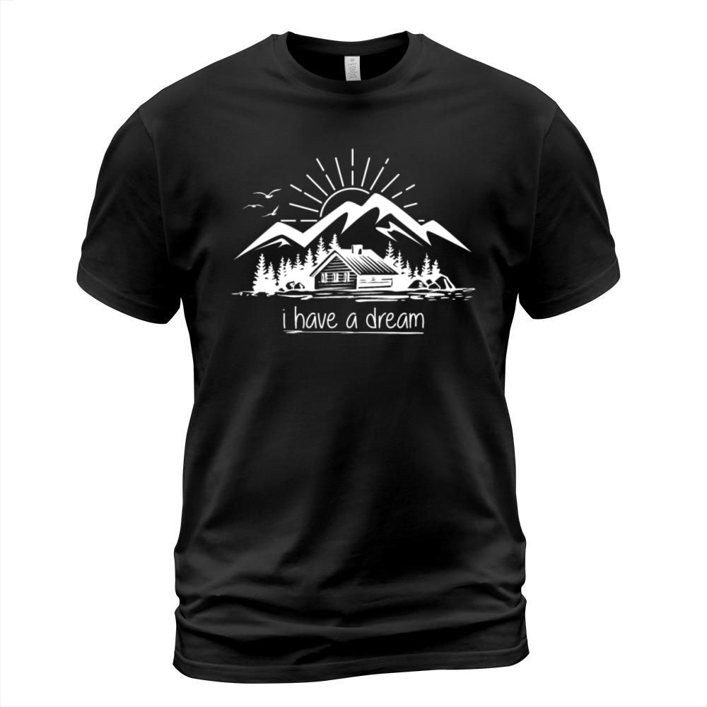 Mountain cottage cabin mountains saying quote T-Shirt Unisex