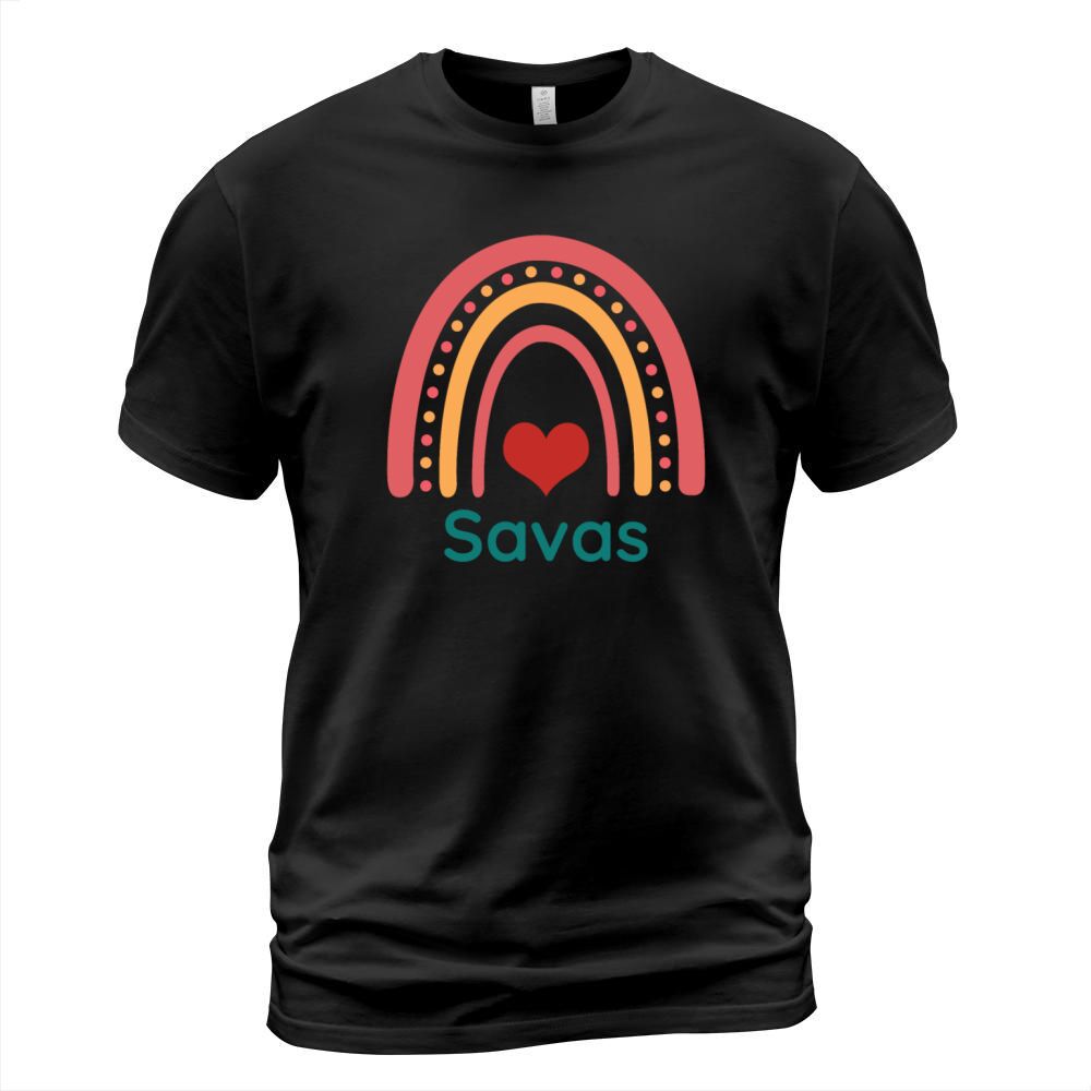 Savas Vintage Boho Rainbow T-Shirt Unisex