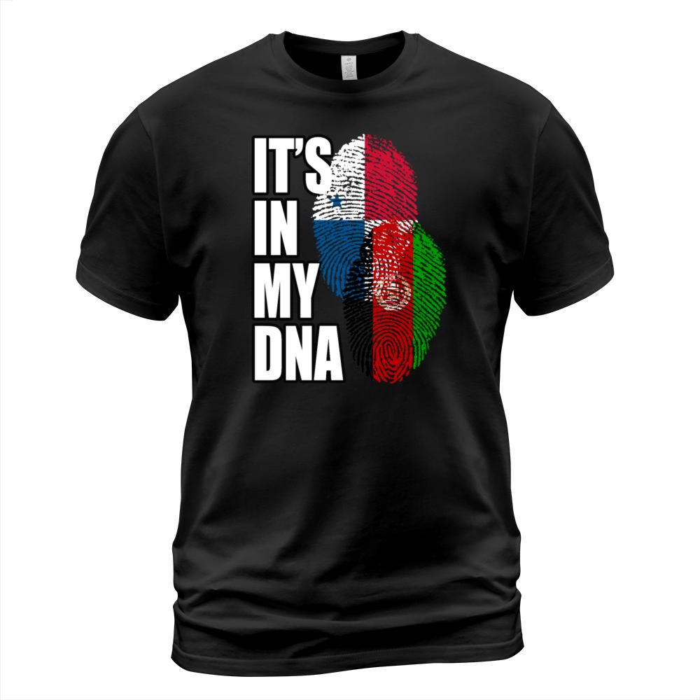 Afghan And Panamanian Mix Heritage DNA Flag T-Shirt Unisex