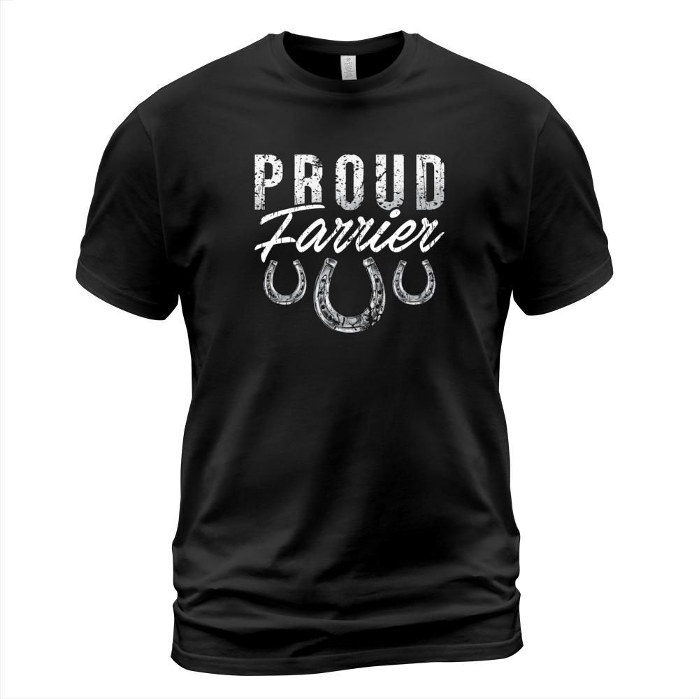 Farrier Proud Farrier Forging Horseshoe Metalsmith T-Shirt Unisex