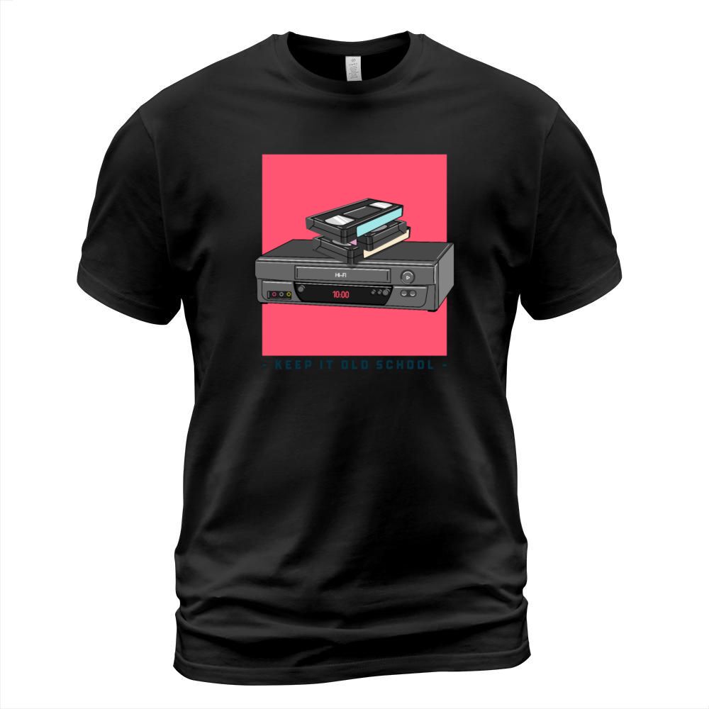 Keep it Old School - Vintage Retro VHS Player T-Shirt Unisex