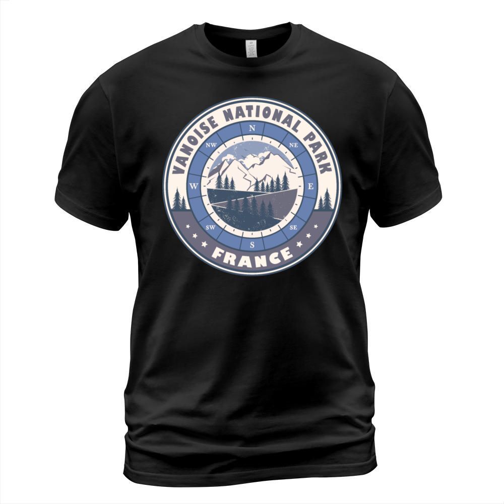 Vanoise National Park France Vintage Hiking Design T-Shirt Unisex