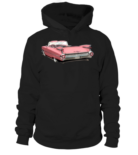 Classic Pink Cadillac Hoodie Unisex