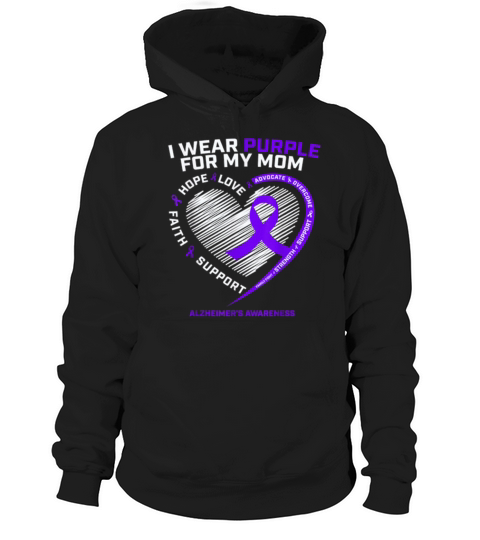 I Wear Purple For Someone Who Means The World To Hoodie Unisex