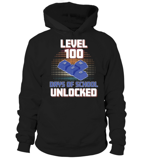 Level 100 Days Of School Unlocked Gamer Boys Hoodie Unisex
