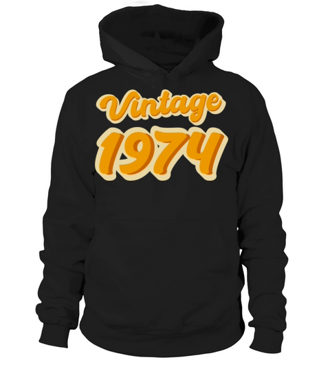 Retro Vintage 1974 Hoodie Unisex