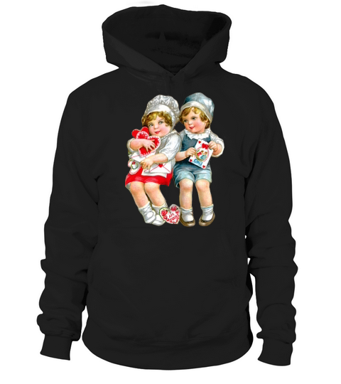 Vintage Valentines Day Hoodie Unisex
