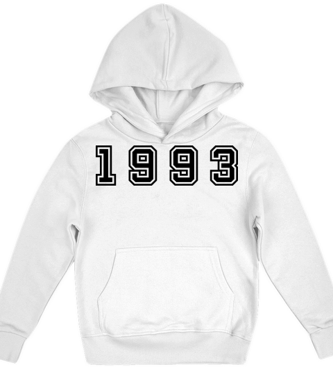 1993 Year Number Kids Hoodie