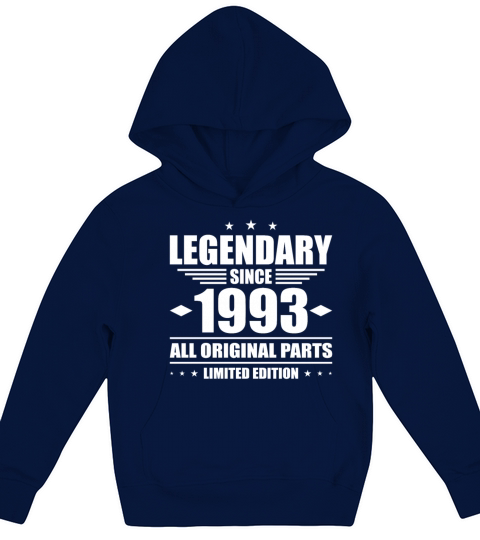 30th birthday vintage 1993 legendary since 1993 Kids Hoodie