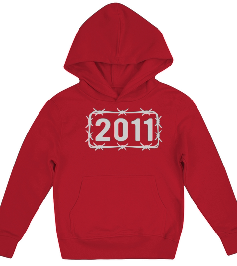Birthday Vintage 2011 Barbed Wire Kids Hoodie