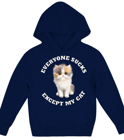 Except my cat Kids Hoodie