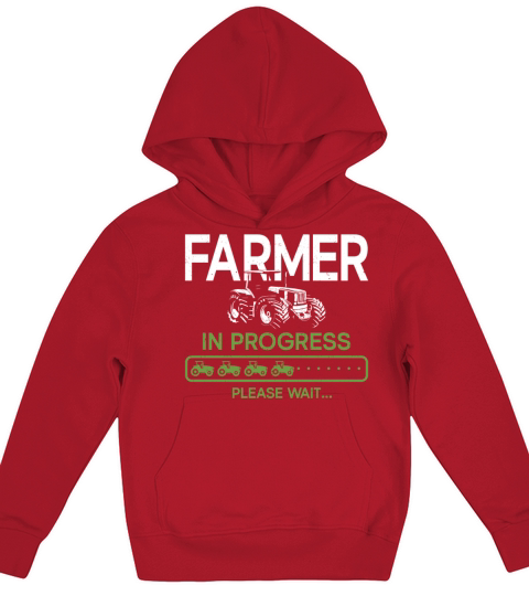 Farming Farmer Vintage Tractor Kids Hoodie