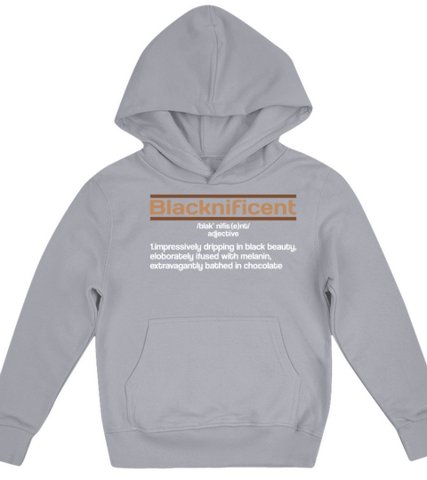 Magnificent Beauty Black Pride Black History Month Kids Hoodie