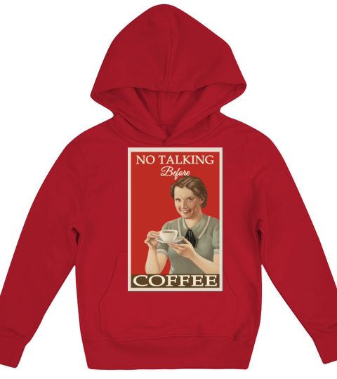 retro coffee sign Kids Hoodie