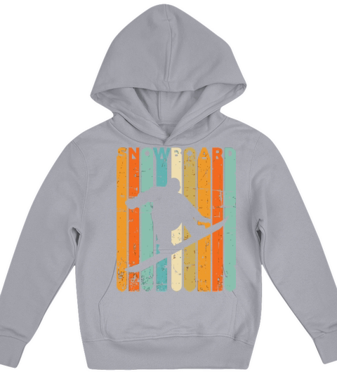 Retro Snowboarding Vintage Snowboarder Quote Snowb Kids Hoodie