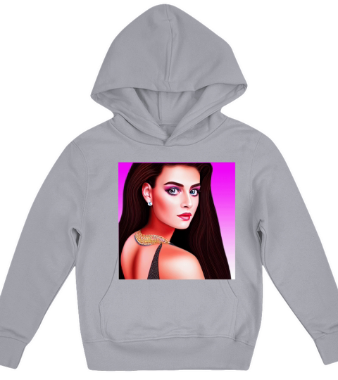 Retrowave Synthwave 80s Character Design Kids Hoodie