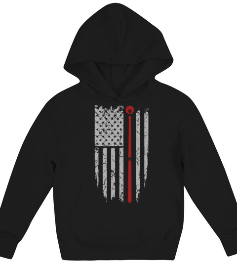 Snooker - Awesome pool flag t-shirt for american Kids Hoodie