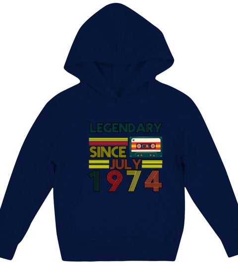 Vintage 1974 Kids Hoodie