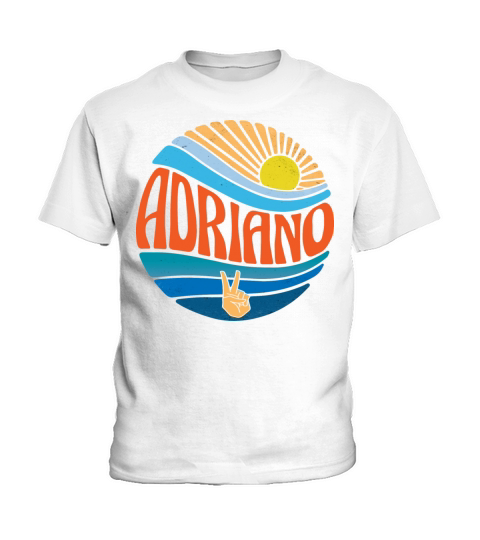 Adriano Shirt Vintage Sunset Adriano Groovy Tie Kids T-Shirt