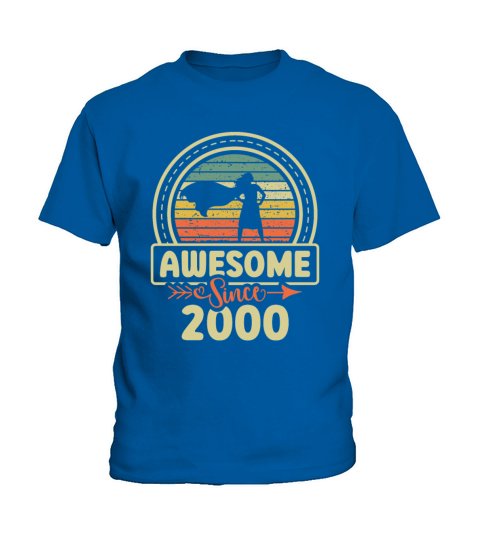 Awesome Since 2000 Decade 2000s Era Vintage Kids T-Shirt