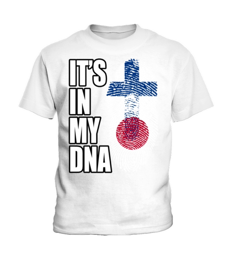 Finland And Japanese Mix Heritage DNA Flag Kids T-Shirt
