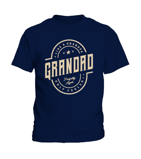Grandad Like a Grandpa Only Cooler Funny Kids T-Shirt