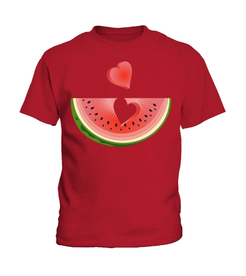 Piece of a watermelon with a heart Kids T-Shirt