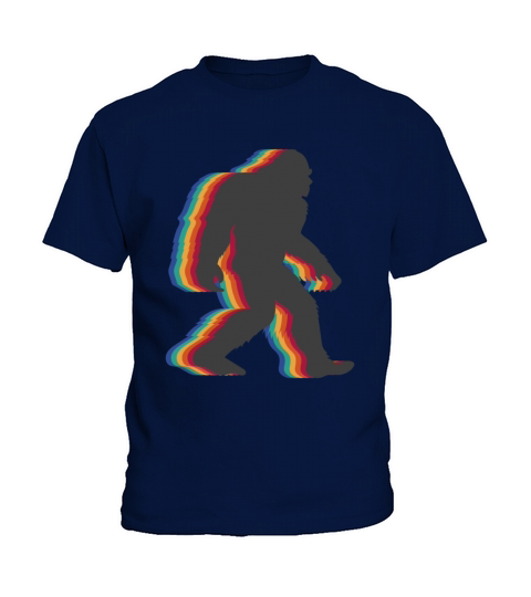 Retro Bigfoot vintage Fun and Nostalgic Sasquatch Kids T-Shirt