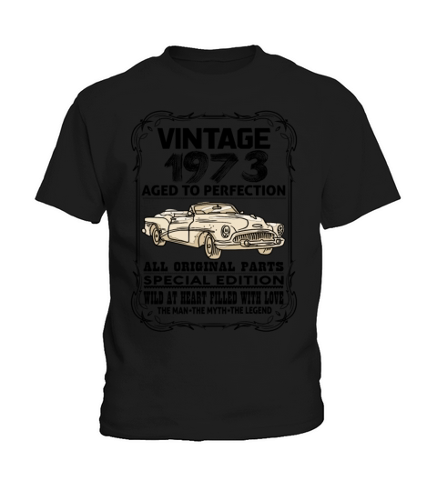 VINTAGE 1973-AGED TO PERFECTION Kids T-Shirt