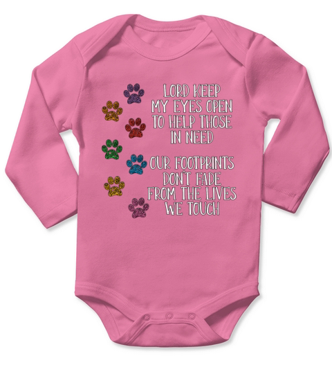 Abandoned Pets Lord Keep My Shelters Animal Lover Long Sleeve Baby One-Piece