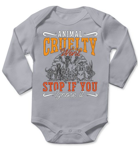 Animal Welfare Animal Cruelty Wont Stop Adoptions Long Sleeve Baby One-Piece