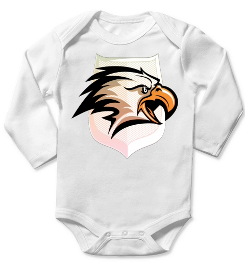 eagle eagles america vintage securitas retro USA Long Sleeve Baby One-Piece