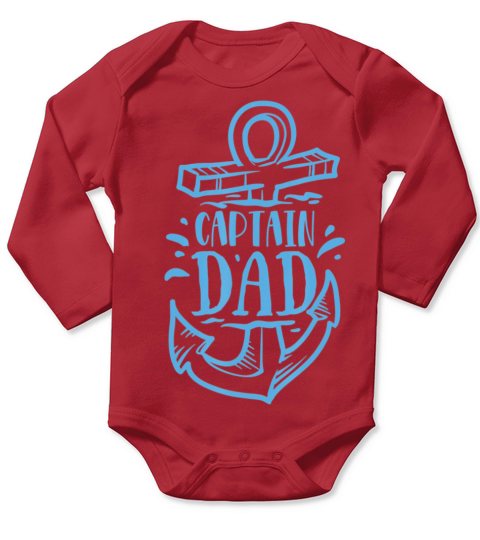 Fishing - Captain Dad Long Sleeve Baby One-Piece