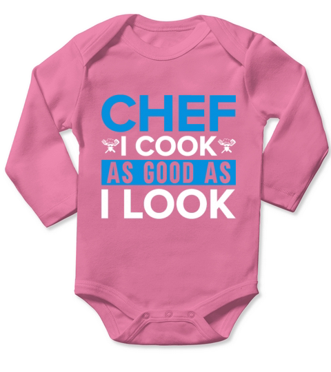 Kitchen Chef Quote Gift Funny Cooking Long Sleeve Baby One-Piece