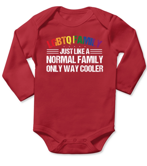 LGBTQ Family Gay Pride Month Rainbow Long Sleeve Baby One-Piece