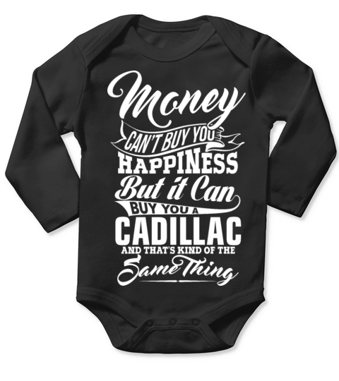 MONEY AND CADILLAC W Long Sleeve Baby One-Piece