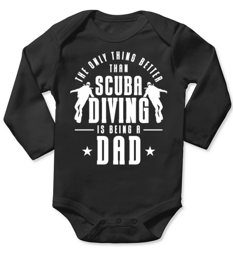 Scuba Diving Gift Underwater Lover Scuba Diver Long Sleeve Baby One-Piece