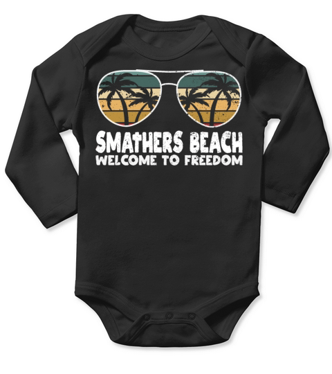 Smathers Beach Welcome to Freedom Vacation Sayings Long Sleeve Baby One-Piece