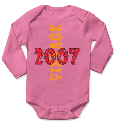 Vintage 16th Birthday 2007 Sports Gift Long Sleeve Baby One-Piece