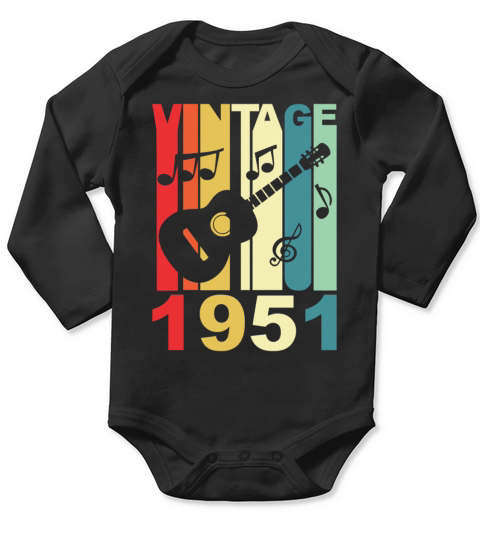 Vintage 1951 guitar Long Sleeve Baby One-Piece