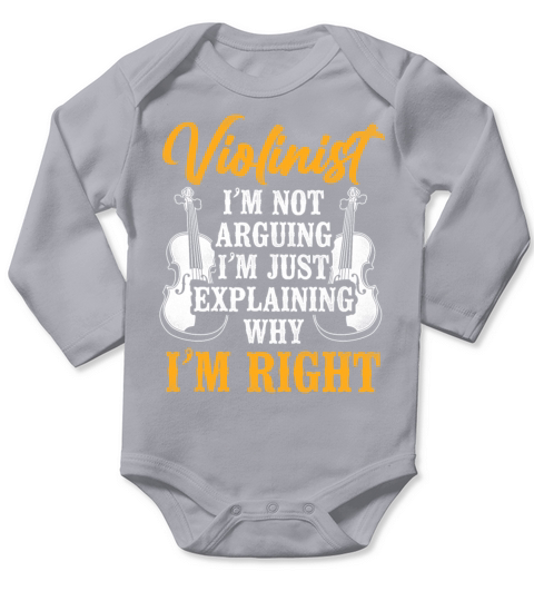 Violin Violinist Vintage Violinist Long Sleeve Baby One-Piece