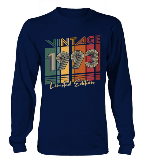 30th birthday vintage 1993 limited edition Long sleeved Unisex