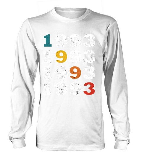 30th birthday vintage 1993 retro vintage style Long sleeved Unisex